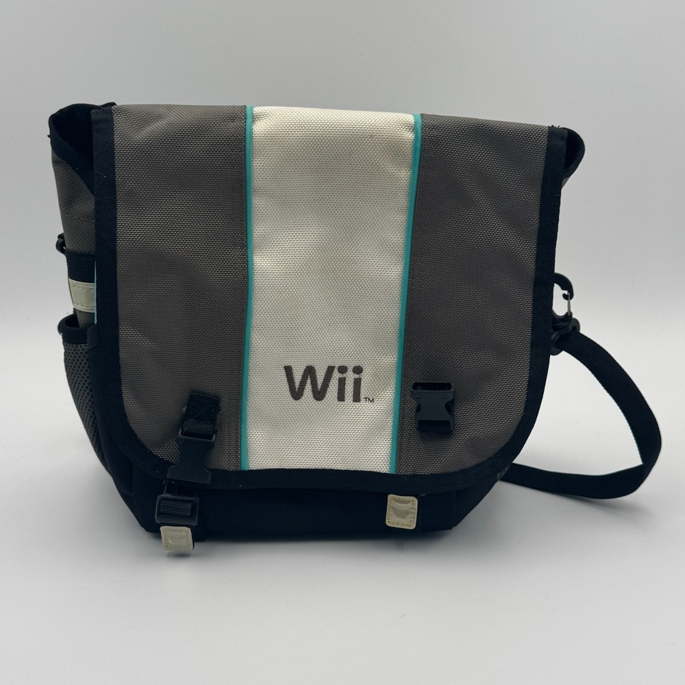 Nintendo Wii Console Travel Messenger Carry Bag With Shoulder Strap